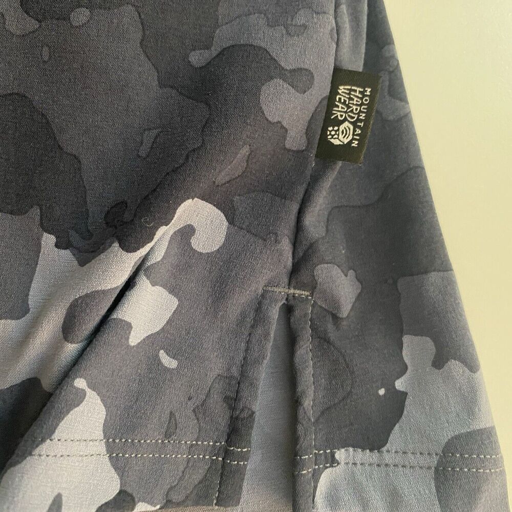 Mountain Hardwear Womens Dynama Dress Shorts Large Black Gray Camo Lined Pocket - Picture 6 of 12